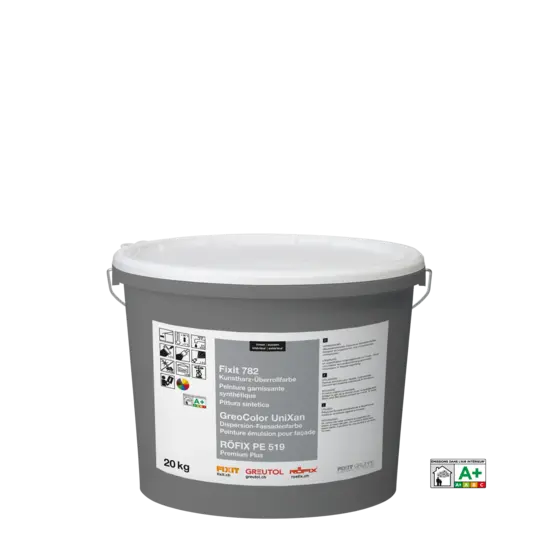 FIXIT 782 Kunstharz-Überrollfarbe Weiss – Fassadenfarbe 20 kg