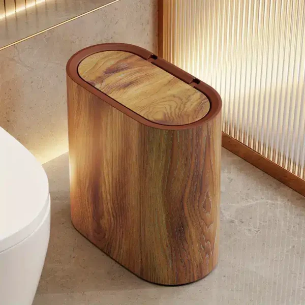 Nr.17 Moderner Mülleimer ,Farbe der Holzmaserung für Badezimmer, Küche, Wohnzimmer