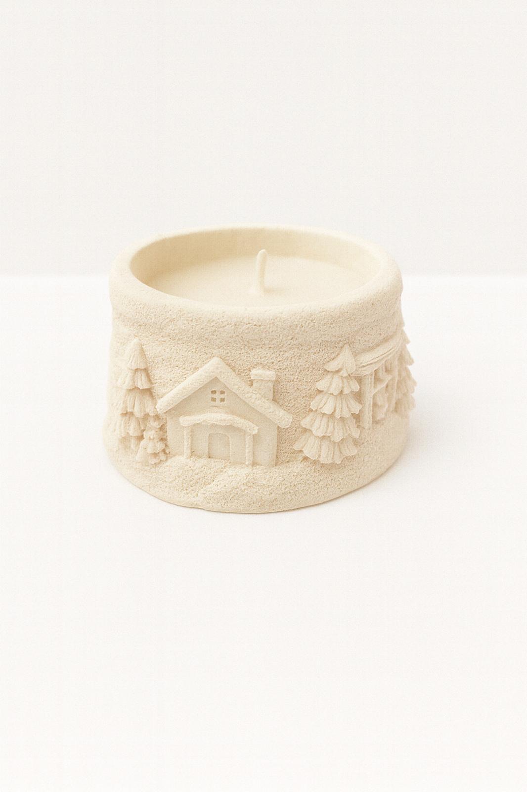 🕯️ Winterhaus Duftkerze aus Keramik – Handgemacht in der Schweiz – Bild 2