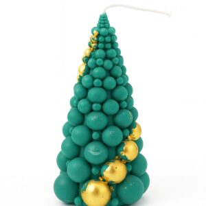 Weihnachtsbaum kerze-Handgemachte  in der Schweiz Sojawachskerze,Natürlich, festlich und handgefertigt – perfekt für Weihnachten.