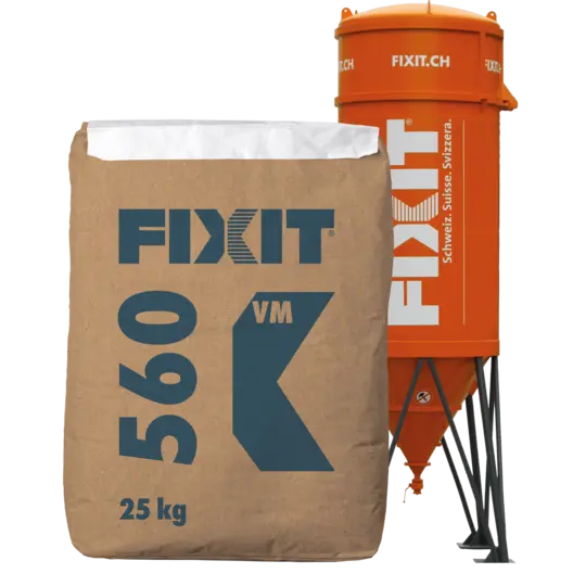 Fixit 560 VM Vergussmörtel für Pflästerungen mit Trass 0–1 mm, FTB