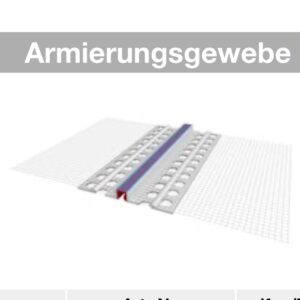 Bewegungsfugenprofil horizontal W58 mit BG1 PUR-Dichtband für schlagregendichte Anschlüsse