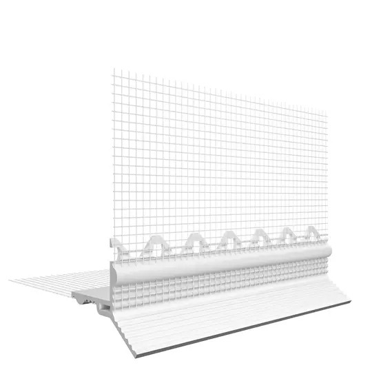 Tropfkantenprofil PVC 10 mm Anschlussprofil für gedämmte Untersichten