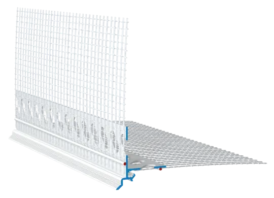 Tropfkantenprofil PVC 6 mm W40-2-2000 für Fassadenanschlüsse