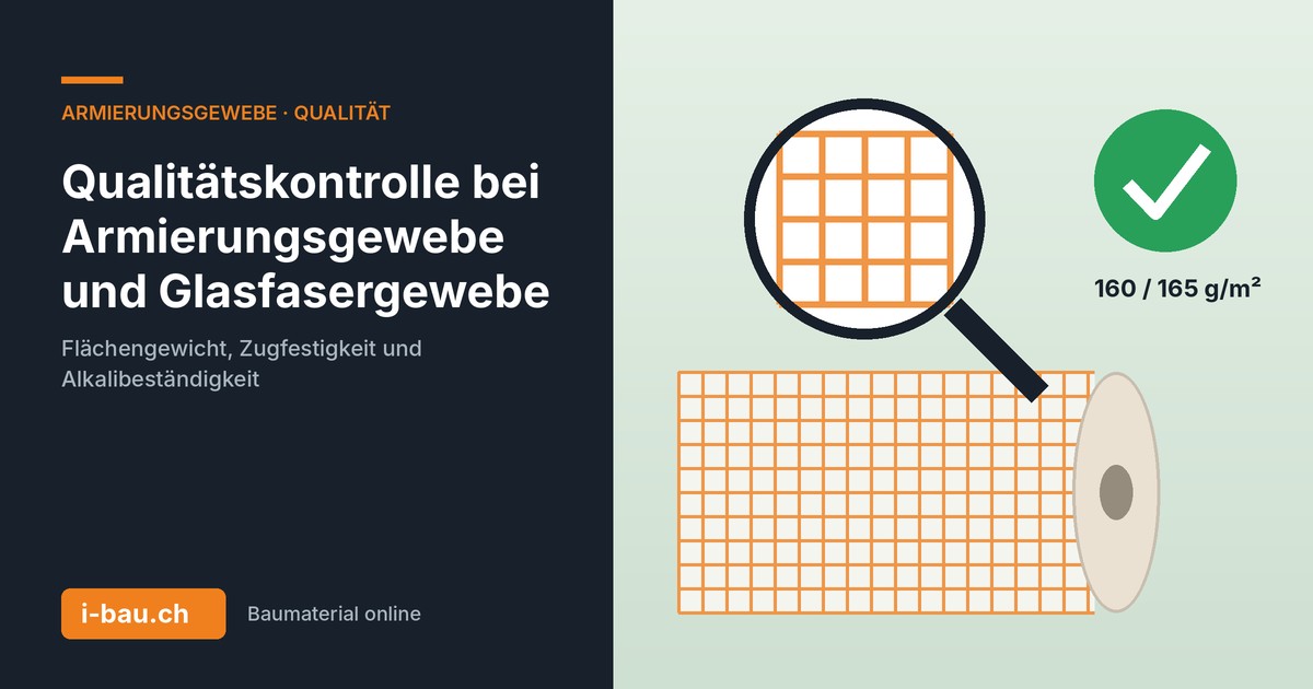 Qualitätskontrolle bei Armierungsgewebe: Glasfasergewebe 160 und 165 g/m² unter der Lupe geprüft