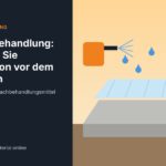 Betonnachbehandlung: frische Betonplatte mit Abdeckfolie und Befeuchtung gegen Austrocknen