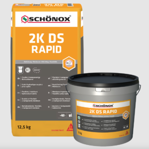 SCHÖNOX 2K DS RAPID flexible Dichtschlämme Sack 12.5 kg und Eimer 5 kg
