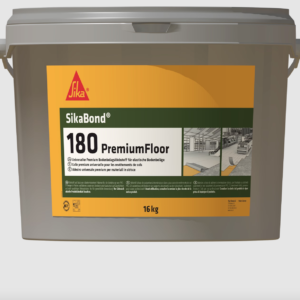 SikaBond®-180 PremiumFloor – Universeller Premium-Bodenbelagsklebstoff für elastische Beläge bei hoher Beanspruchung (Eimer 16 kg)