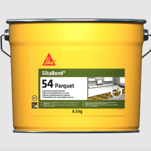 SikaBond®-54 Parquet – Elastischer, schnell härtender i-Cure™ PU-Parkettklebstoff für Mehrschicht- und Massivparkett (Metalleimer 6.5 kg / 13 kg)