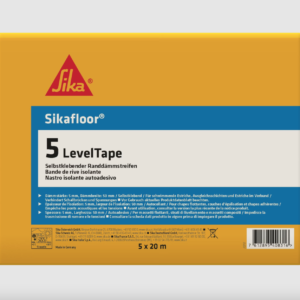 Sikafloor®-5 LevelTape – Selbstklebender Randdämmstreifen 5 x 50 mm für Estrich- und Nivellierarbeiten (Karton 5 Rollen à 20 m)