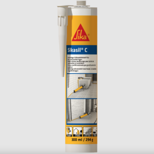 Sikasil C Silikondichtstoff für Bau und Sanitär Kartusche 300 ml