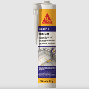 Sikasil C Premium Silikon mit Schimmelschutz für Pool und Naturstein Kartusche 300 ml
